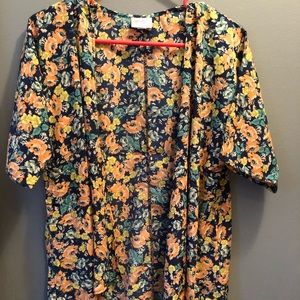Lularoe floral kimono